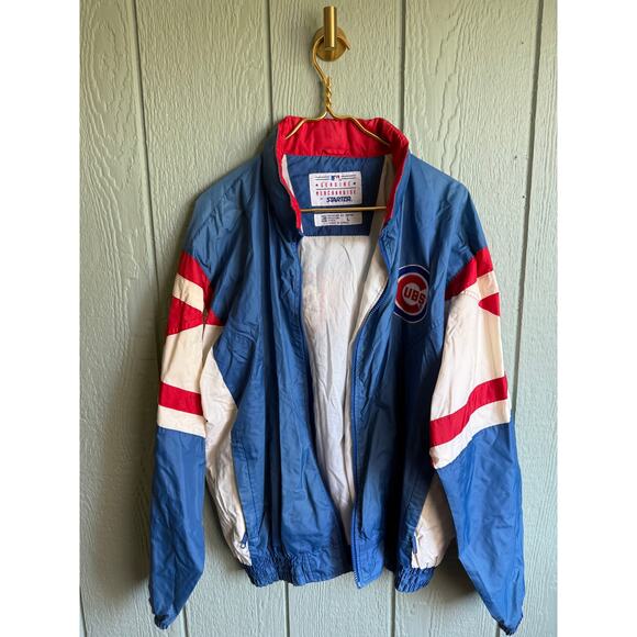 Vintage Cubs MLB Starter Windbreaker Jacket, Large - Picture 1 of 11